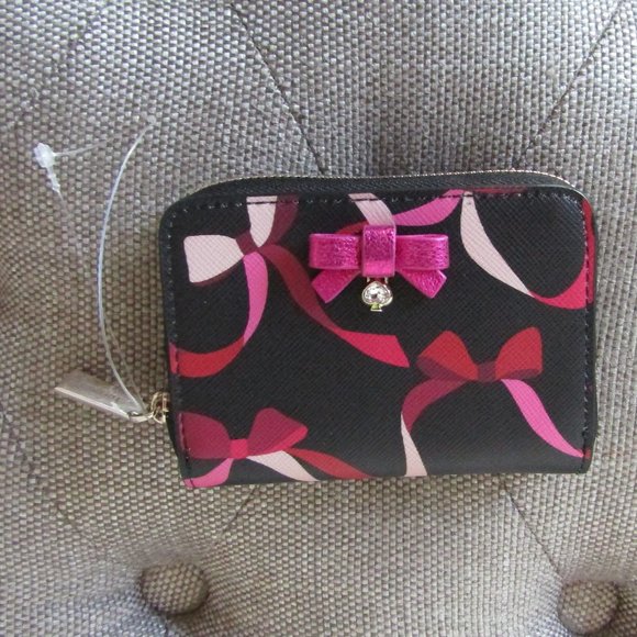 🎀Kate Spade Wrapping Party Zip Around Card Holder/Wallet🎀 - Picture 2 of 14